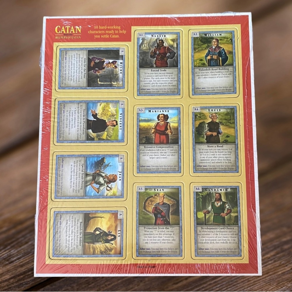 Catan Scenario Helpers of Catan  Card Pack 2019 New And Sealed Expansion